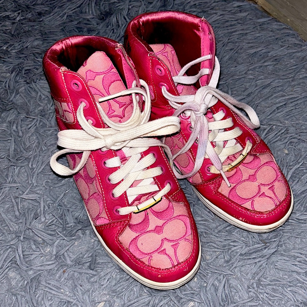 Coach pink Norra sneakers 7.5 no box!